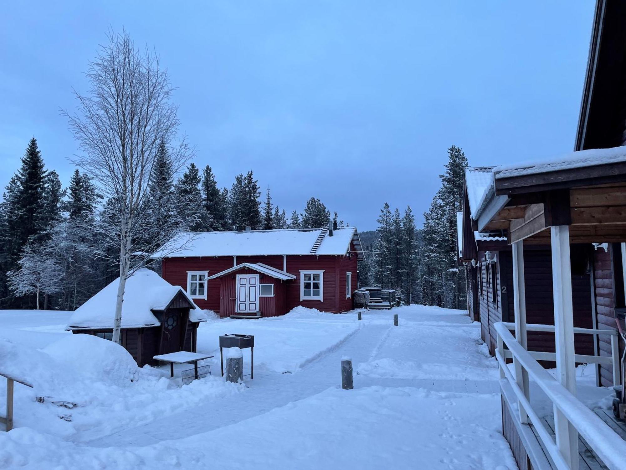 Skogen-Lodge Koskullskulle Exterior foto